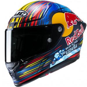 Casco integral de moto HJC RPHA 1 Redbull Jerez GP MC21SF rojo-amarillo-azul