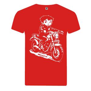 Camiseta infantil niño MotoZem Biker roja