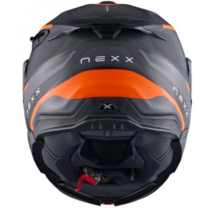 Casco de moto abatible Nexx X.Lifetour PRO Mile naranja-gris mate liquidación