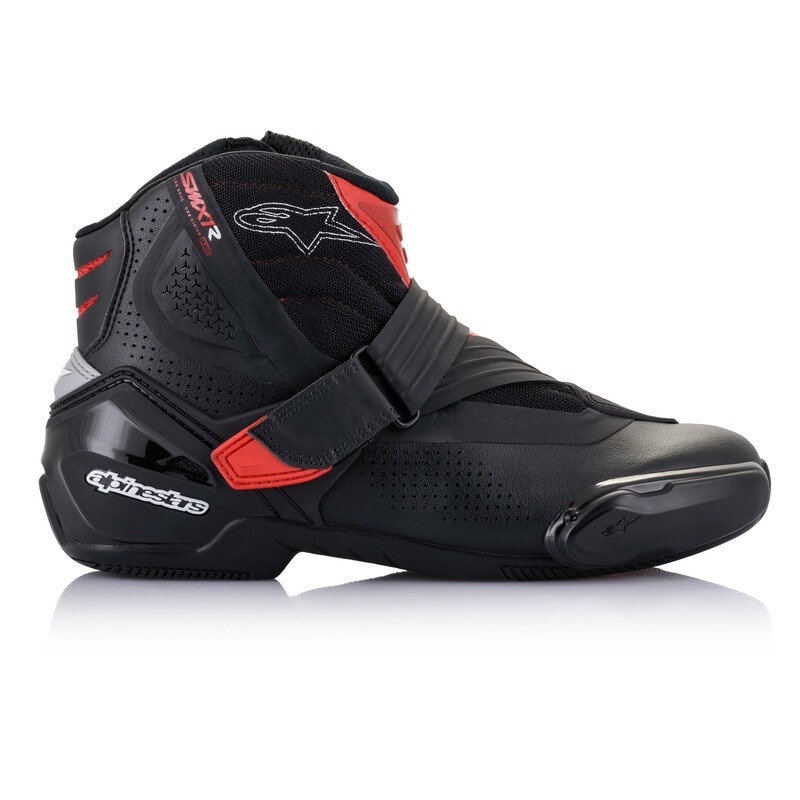 Botas de moto Alpinestars SMX-1 R Vented negro-rojo