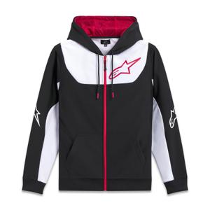Sudadera con capucha Alpinestars Sessions 3 negro-blanco-rojo