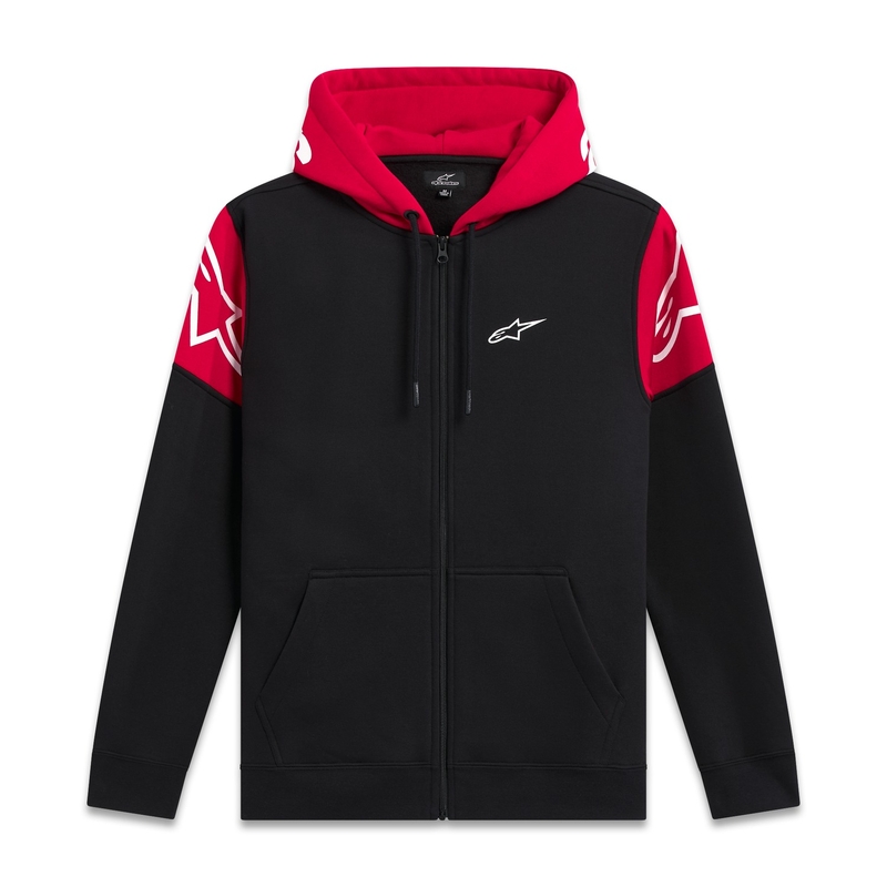 Sudadera con capucha Alpinestars Velocity negro-rojo