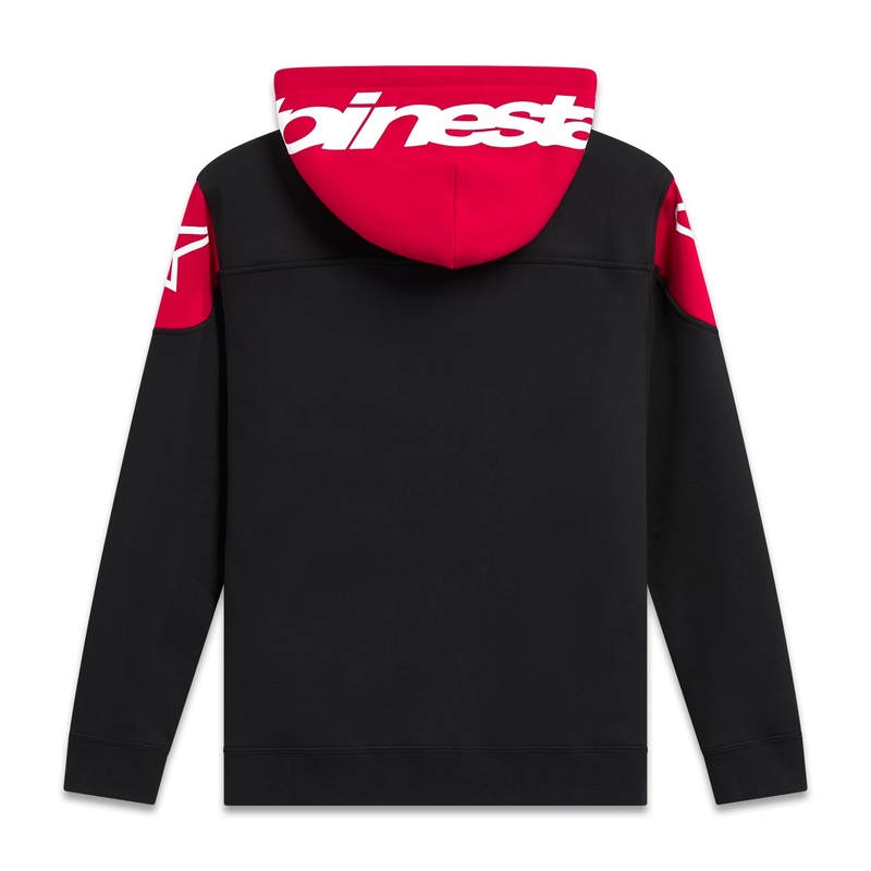Sudadera con capucha Alpinestars Velocity negro-rojo