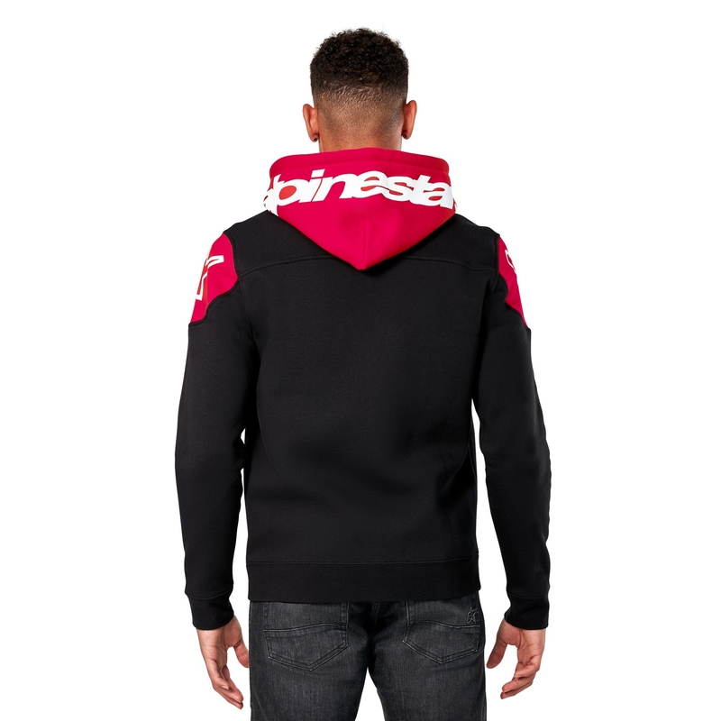 Sudadera con capucha Alpinestars Velocity negro-rojo