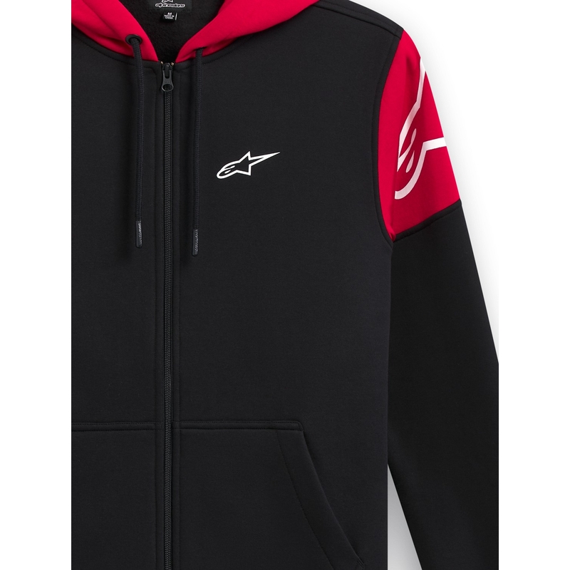 Sudadera con capucha Alpinestars Velocity negro-rojo
