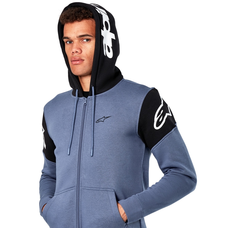Sudadera con capucha Alpinestars Velocity azul-negro