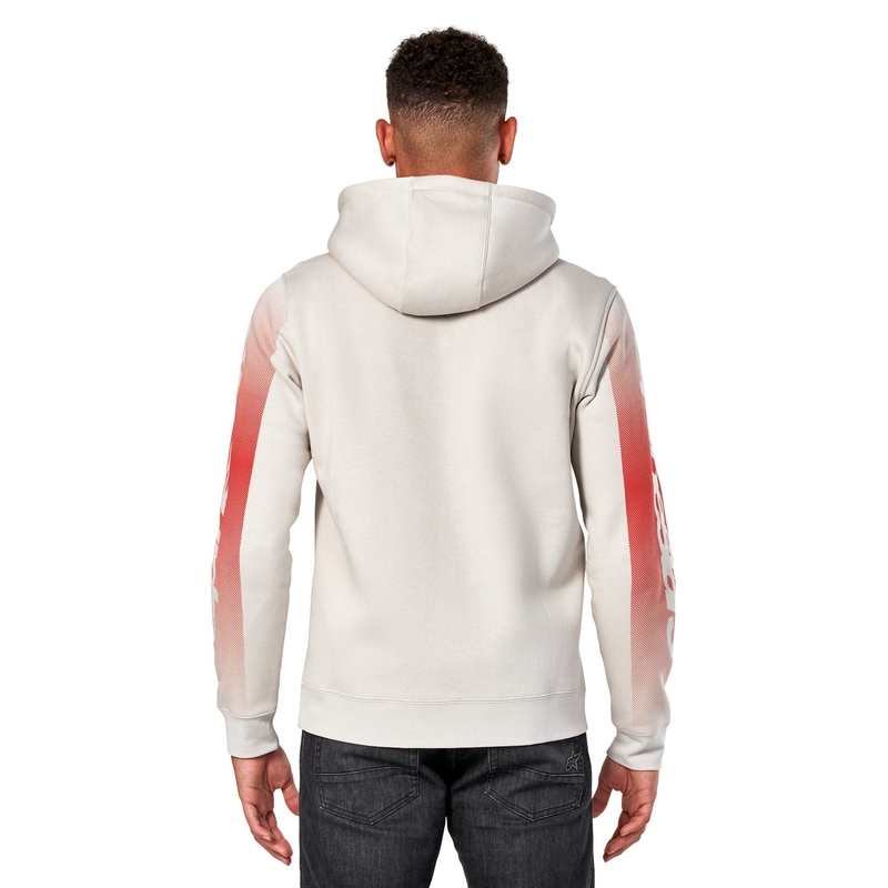 Sudadera con capucha Alpinestars Arising blanco crudo-azul-rojo