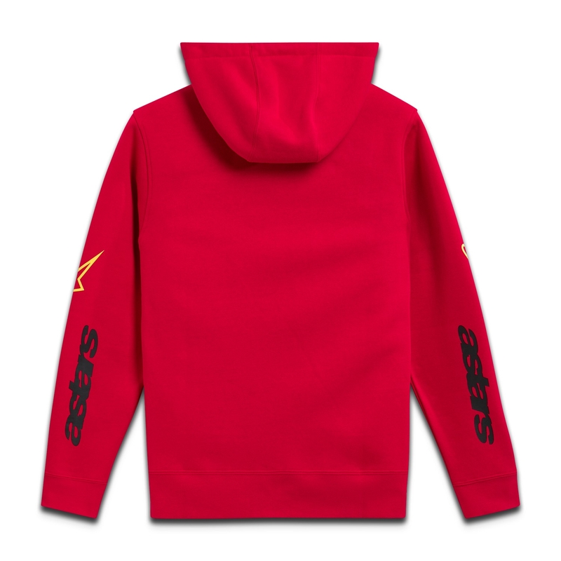 Sudadera con capucha Alpinestars Elliptic rojo