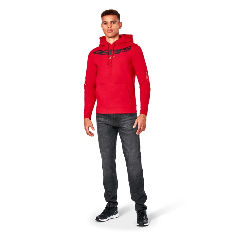 Sudadera con capucha Alpinestars Elliptic rojo
