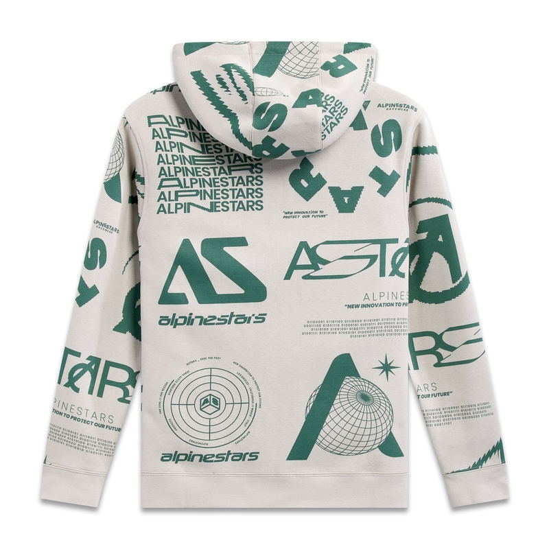 Sudadera con capucha Alpinestars Determinant blanco roto