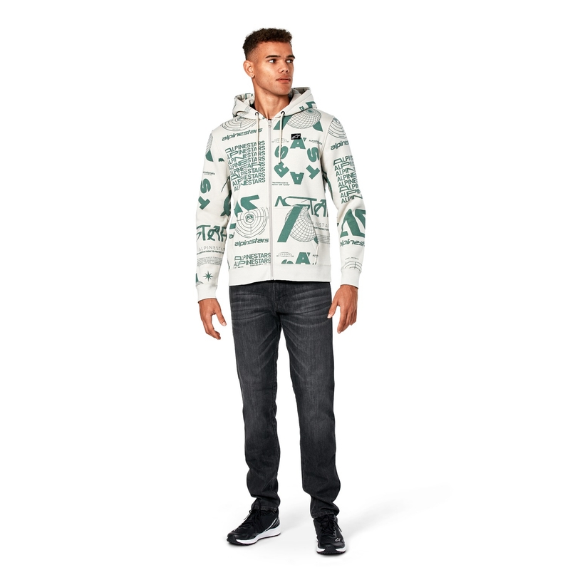 Sudadera con capucha Alpinestars Determinant blanco roto