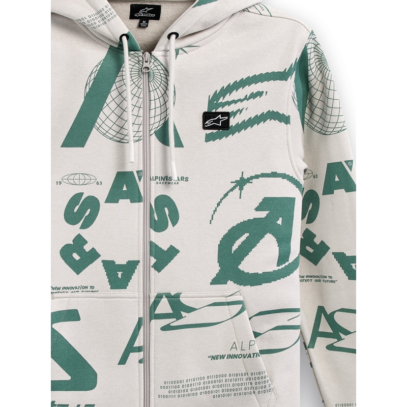 Sudadera con capucha Alpinestars Determinant blanco roto