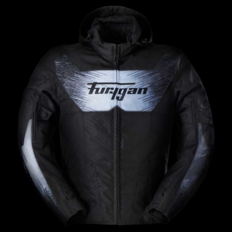 Chaqueta de moto Furygan Shard HV negra
