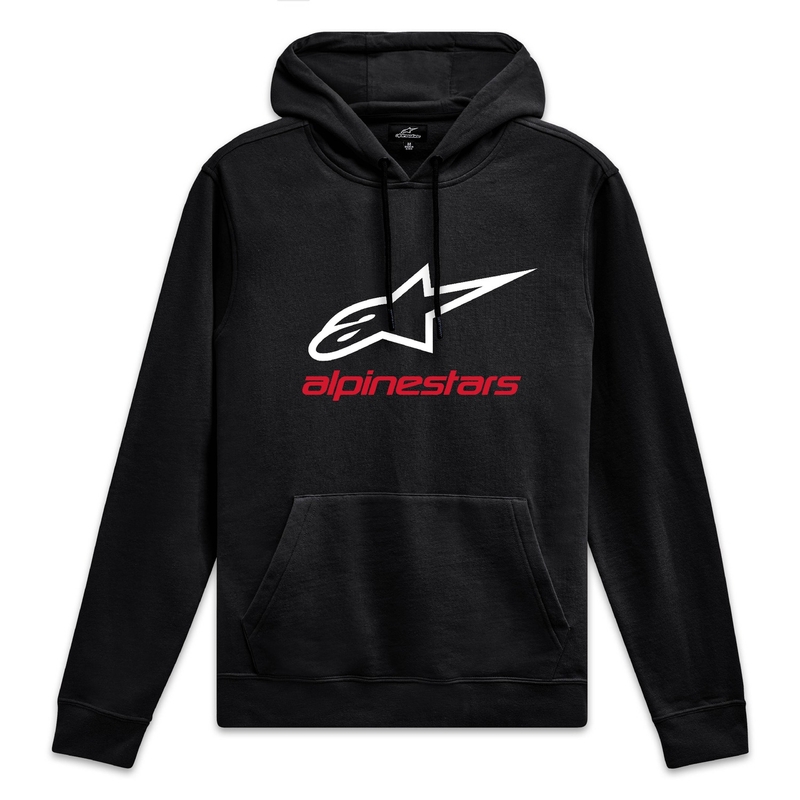 Sudadera con capucha Alpinestars Always 3 negro-blanco-rojo