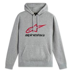 Sudadera con capucha Alpinestars Always 3 gris-rojo-negro
