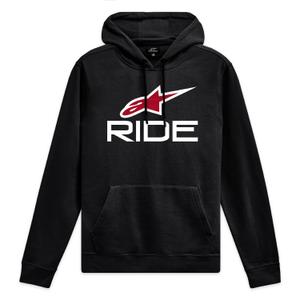 Sudadera con capucha Alpinestars Ride 4 negro-blanco-rojo