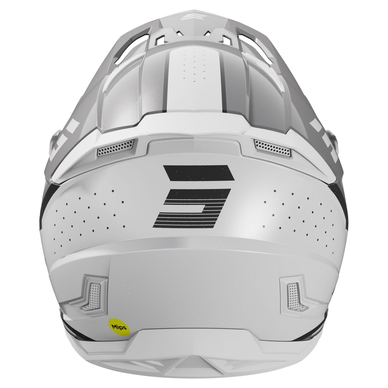 Casco de motocross Shot Core Honor gris-perla