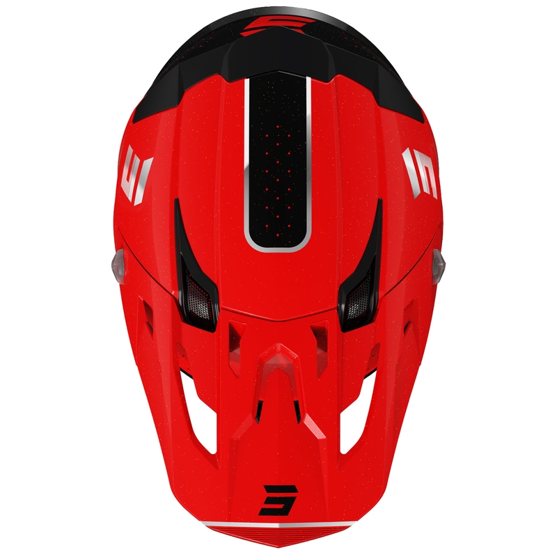 Casco de motocross Shot Core Honor rojo-negro-perla