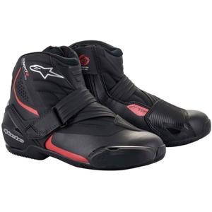 Botas de moto Alpinestars SMX-1 R negro-rojo