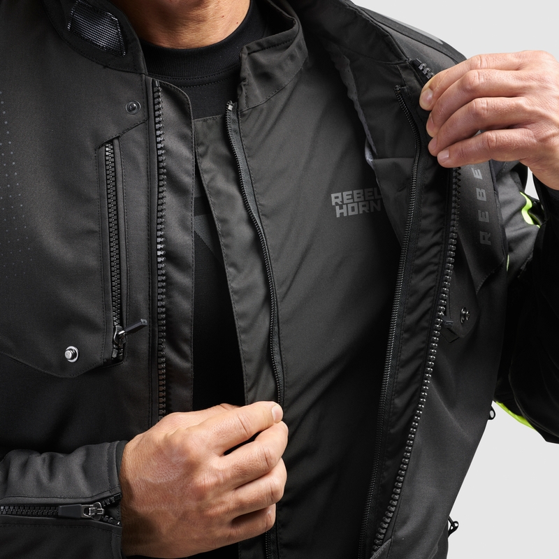Chaqueta impermeable Rebelhorn In &amp; Out HydraShield PRO negro