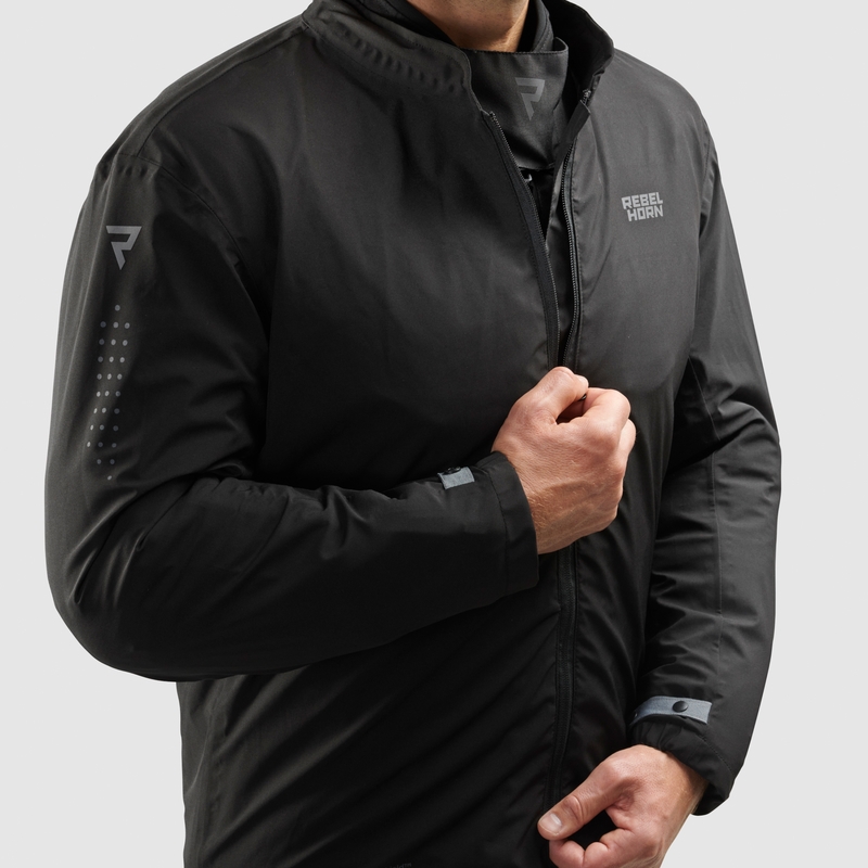 Chaqueta impermeable Rebelhorn In &amp; Out HydraShield PRO negro