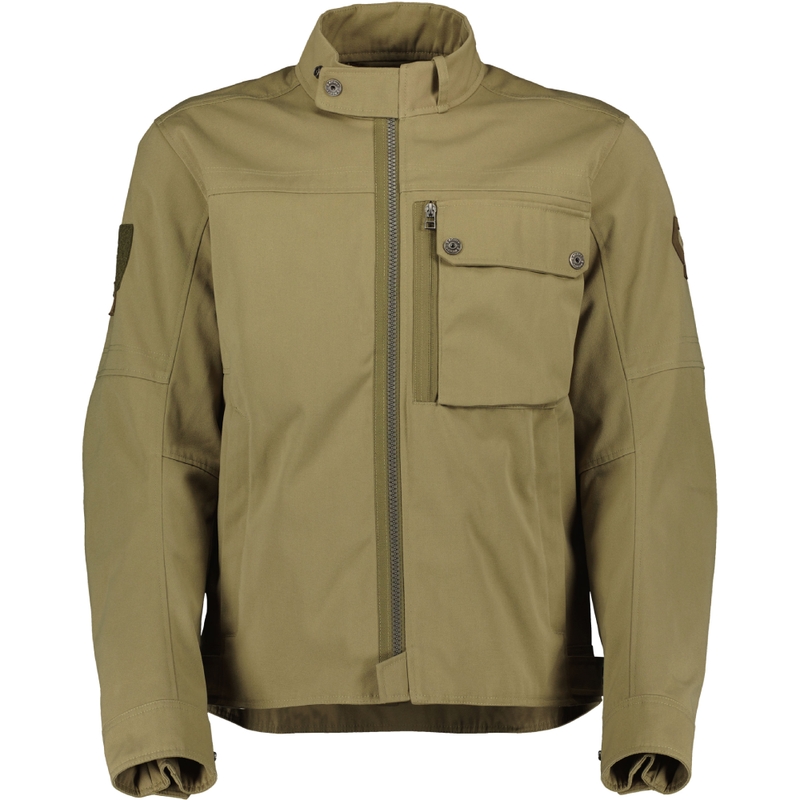 Chaqueta de moto SCOTT JACKET VINTAGE COVERT verde
