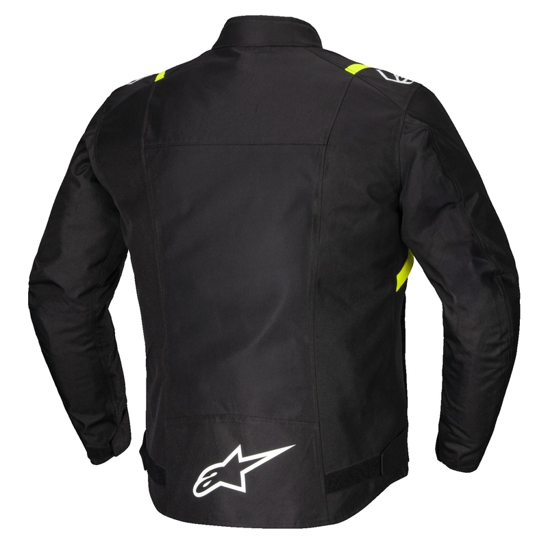 Chaqueta de moto Alpinestars T-SPS 2 Waterproof negro-blanco-amarillo fluo