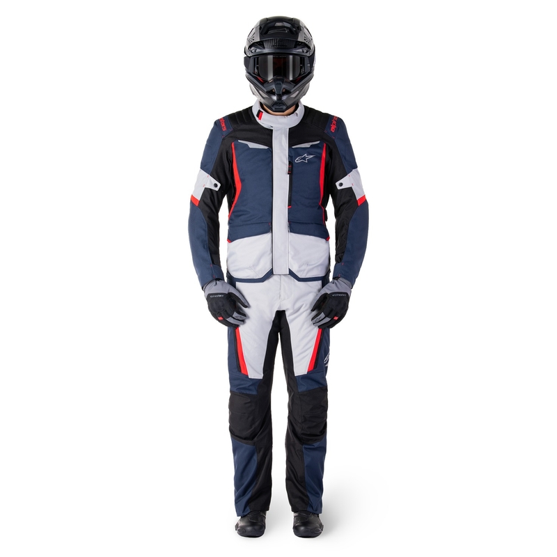 Chaqueta de moto Alpinestars ST-1 Waterproof azul oscuro-negro-rojo