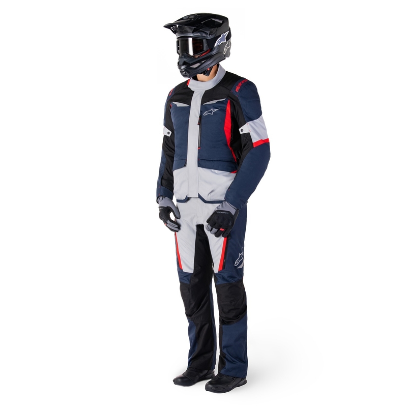 Chaqueta de moto Alpinestars ST-1 Waterproof azul oscuro-negro-rojo