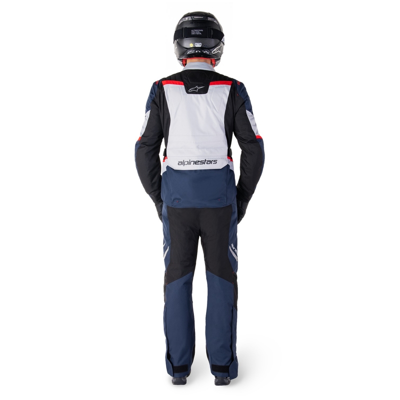 Chaqueta de moto Alpinestars ST-1 Waterproof azul oscuro-negro-rojo