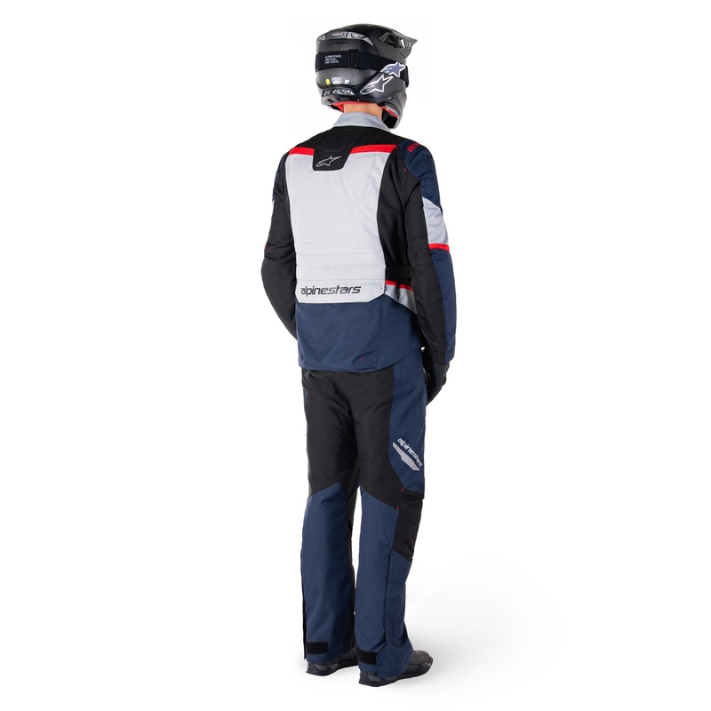 Chaqueta de moto Alpinestars ST-1 Waterproof azul oscuro-negro-rojo