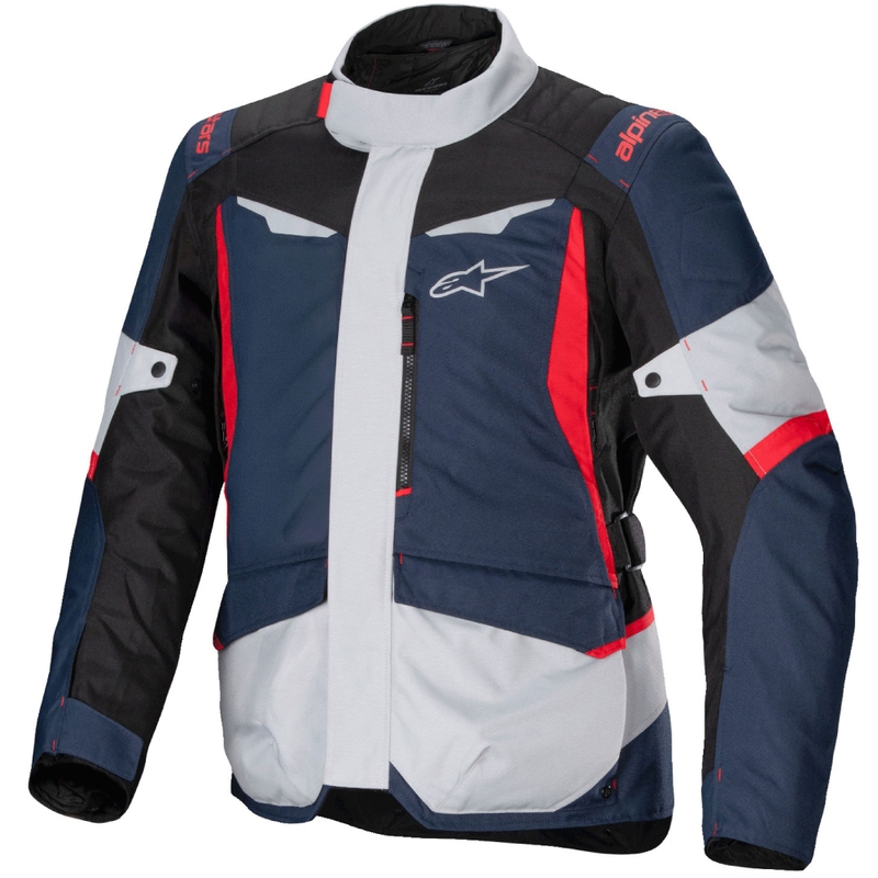 Chaqueta de moto Alpinestars ST-1 Waterproof azul oscuro-negro-rojo