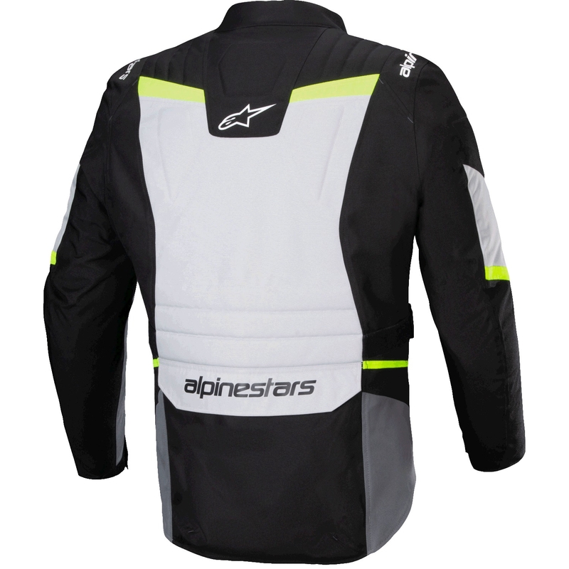 Chaqueta de moto Alpinestars ST-1 Waterproof gris-negro-amarillo fluo