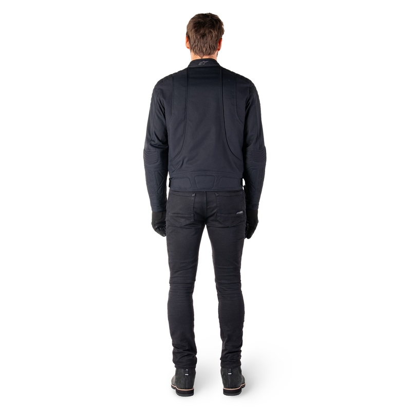 Chaqueta de Moto Alpinestars Clayton Resistente al Agua Negro-Negro