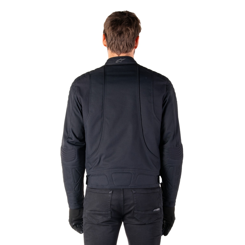 Chaqueta de Moto Alpinestars Clayton Resistente al Agua Negro-Negro