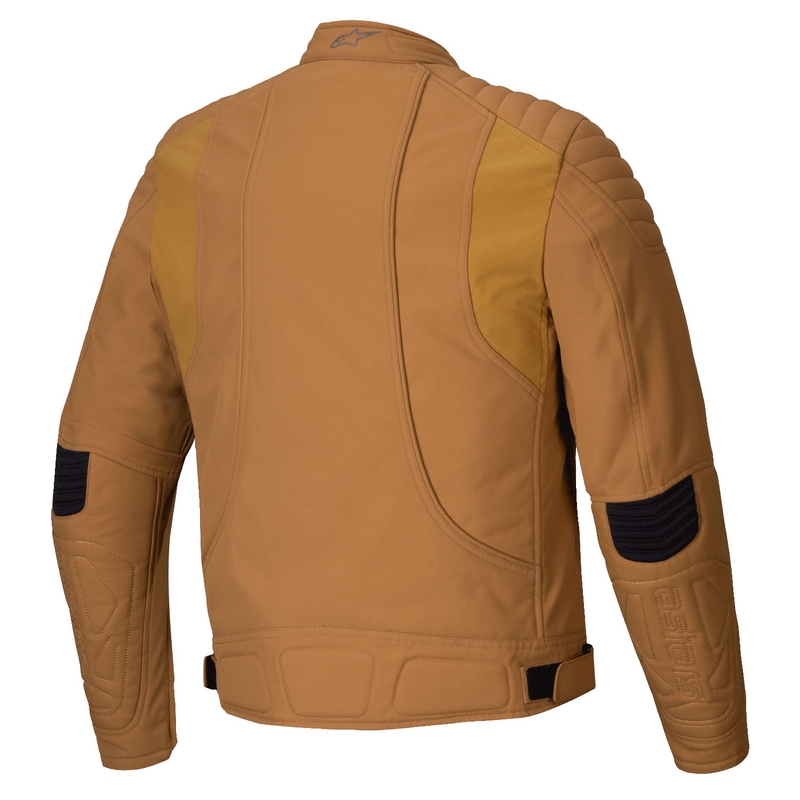 Chaqueta de moto Alpinestars Clayton resistente al agua marrón claro