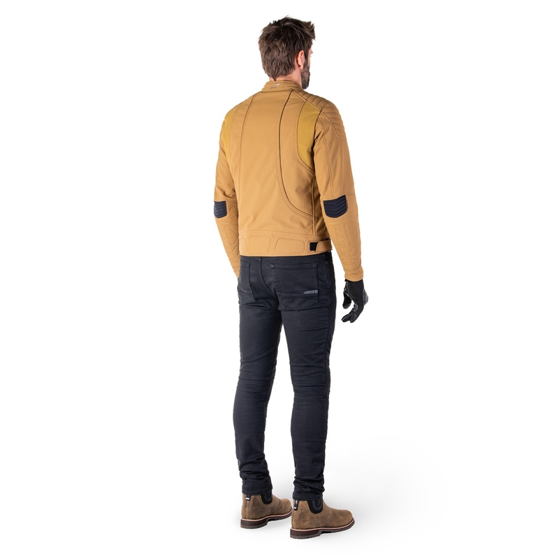 Chaqueta de moto Alpinestars Clayton resistente al agua marrón claro
