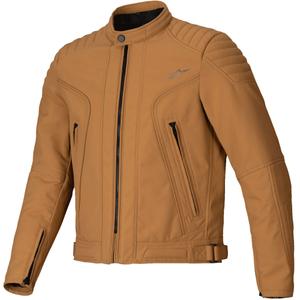 Chaqueta de moto Alpinestars Clayton resistente al agua marrón claro
