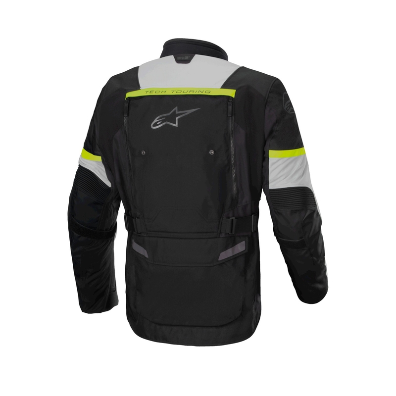 Chaqueta de moto Alpinestars Bogota PRO Drystar negro-gris-amarillo fluo
