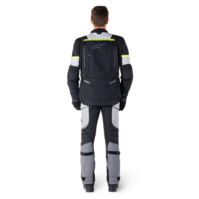 Chaqueta de moto Alpinestars Bogota PRO Drystar negro-gris-amarillo fluo