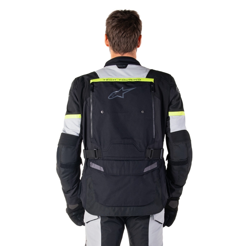 Chaqueta de moto Alpinestars Bogota PRO Drystar negro-gris-amarillo fluo