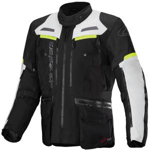 Chaqueta de moto Alpinestars Bogota PRO Drystar negro-gris-amarillo fluo