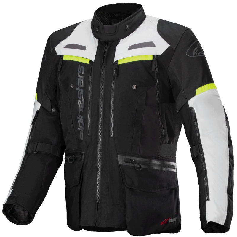 Chaqueta de moto Alpinestars Bogota PRO Drystar negro-gris-amarillo fluo