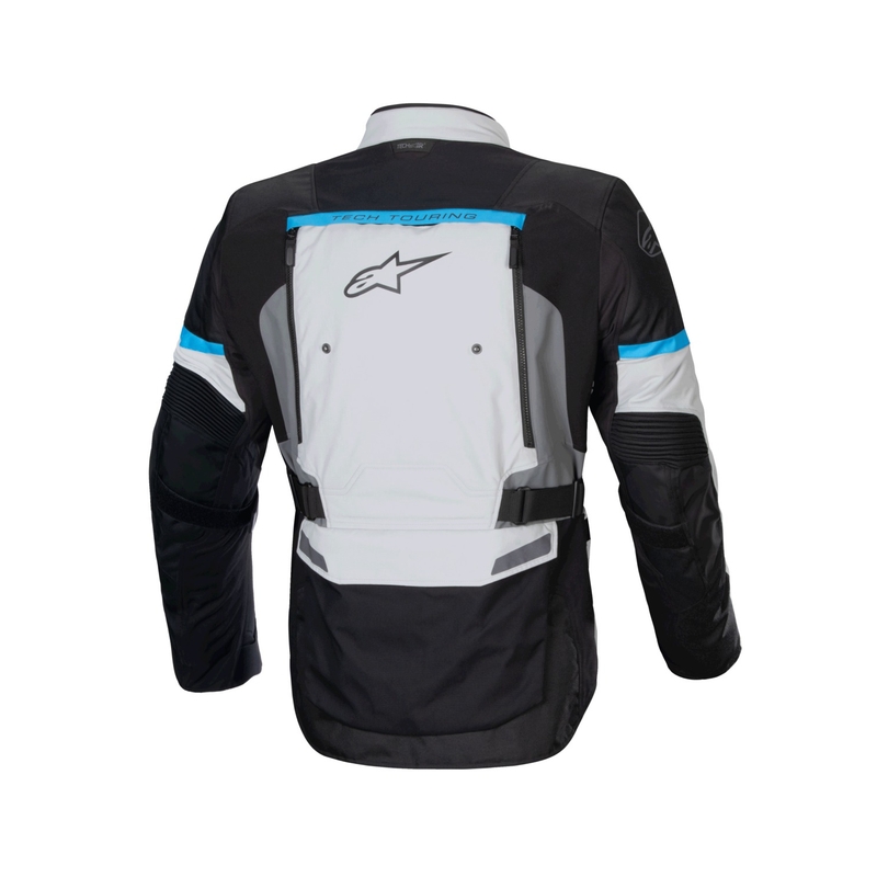 Chaqueta de moto Alpinestars Bogota PRO Drystar gris-negro-azul