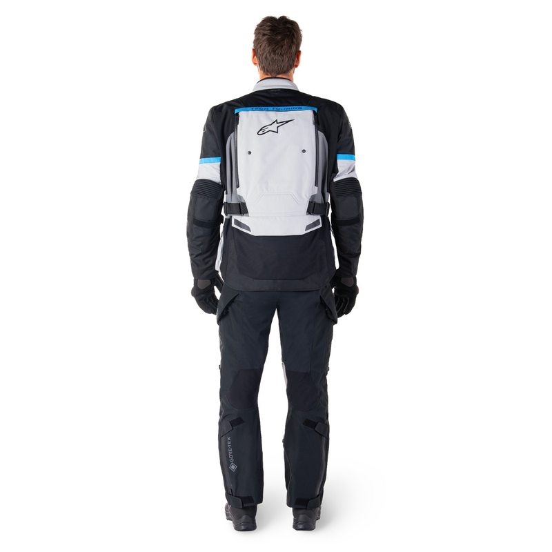Chaqueta de moto Alpinestars Bogota PRO Drystar gris-negro-azul