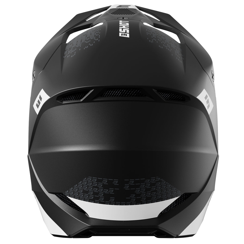 Casco de motocross Shot Furious Draw blanco-negro