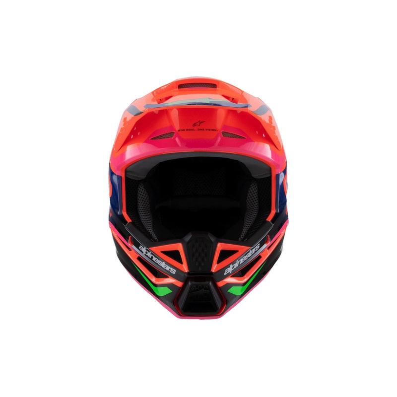 Casco motocross infantil Alpinestars S-M3 HAIDEN DEEGAN naranja fluo-morado-rosa-verde