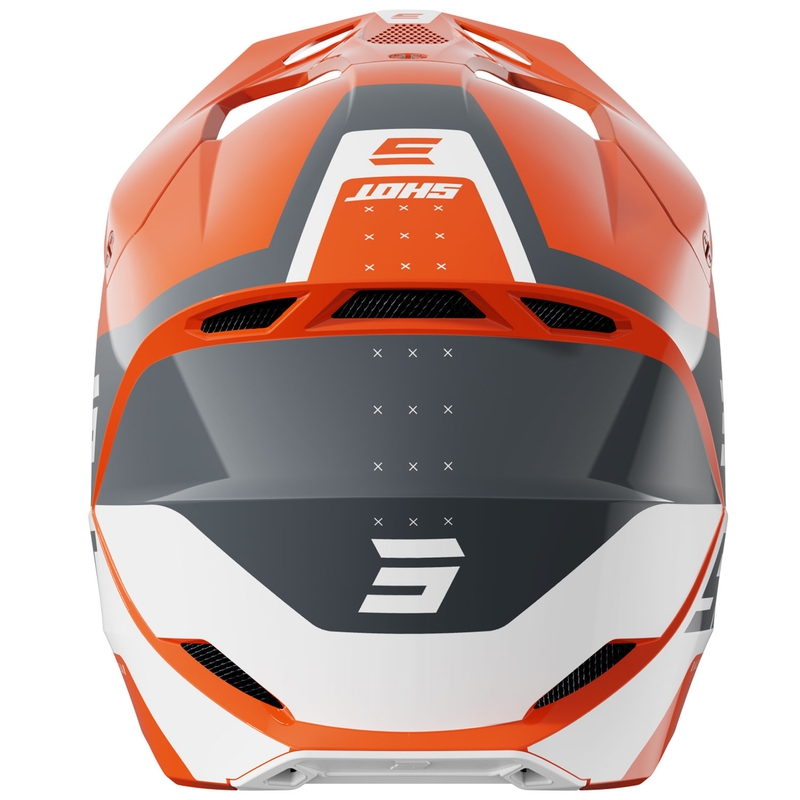 Shot Casco motocross Furious League naranja-gris