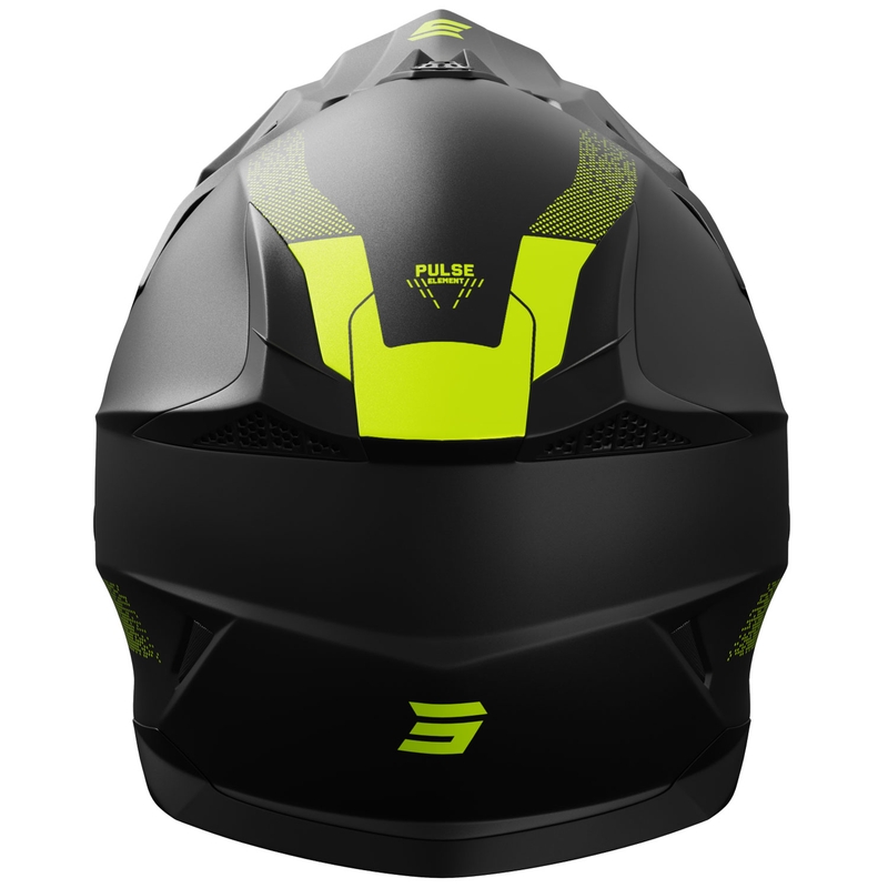 Casco de motocross Shot Pulse Element amarillo fluo mate