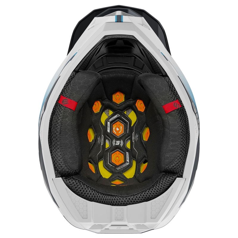 Casco de motocross Shot Lite Challenger azul mate